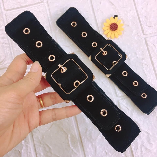 thắt lưng nữ:chun co giãn,bản 4cm,dây nhung(DLVYC8.G0)