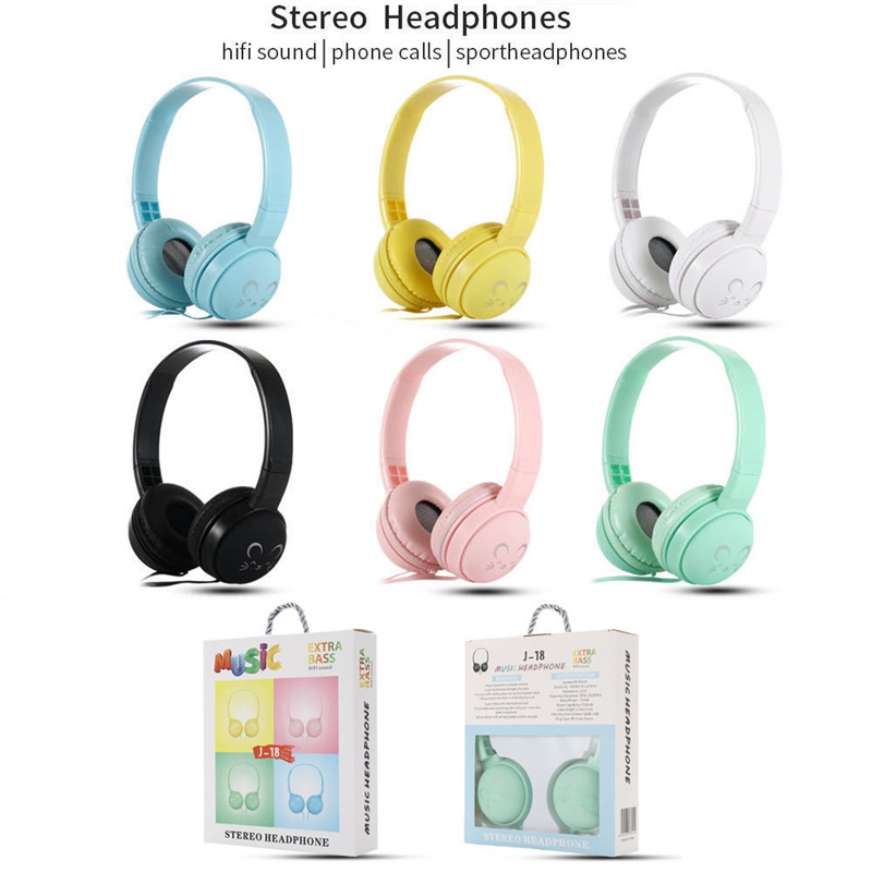 Tai Nghe Nhét Tai Có Mic 3D jack 3.5mm Cho Bé Gái