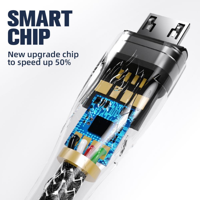 Dây Cáp Sạc Nhanh FONKEN 5A Đầu Nam Châm Bằng Hợp Kim Kẽm Dành Cho Điện Thoại Sử Dụng Micro USB Type C