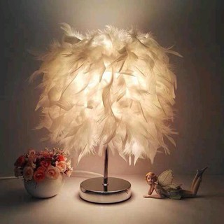 đèn ngủ lông vũ siêu đẹp