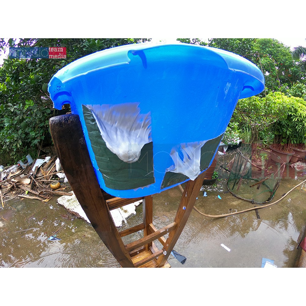 20cm10m - Băng keo dán vá màng bạt HDPE, dán mái tôn, vật liệu gia dụng, chống thấm nước