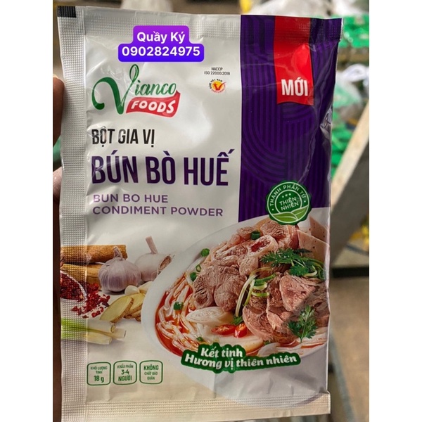 Gia vị Bột Bún Bò Huế Việt Ấn 18gr ( Vianco)