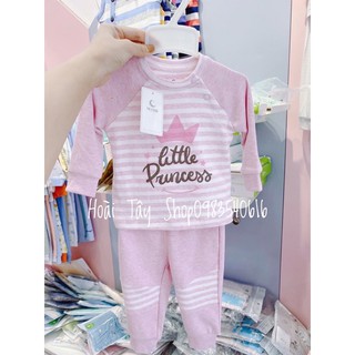 Bộ nỉ moon dài tay cho bé
