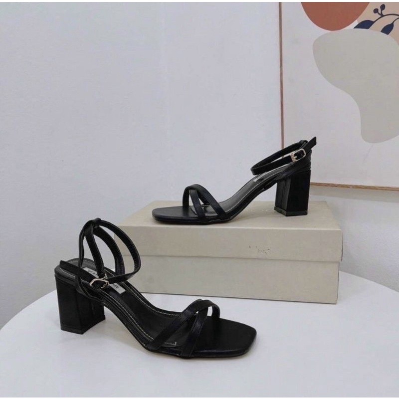 Sandan gót vuông đơn giản có bigsize 35-43