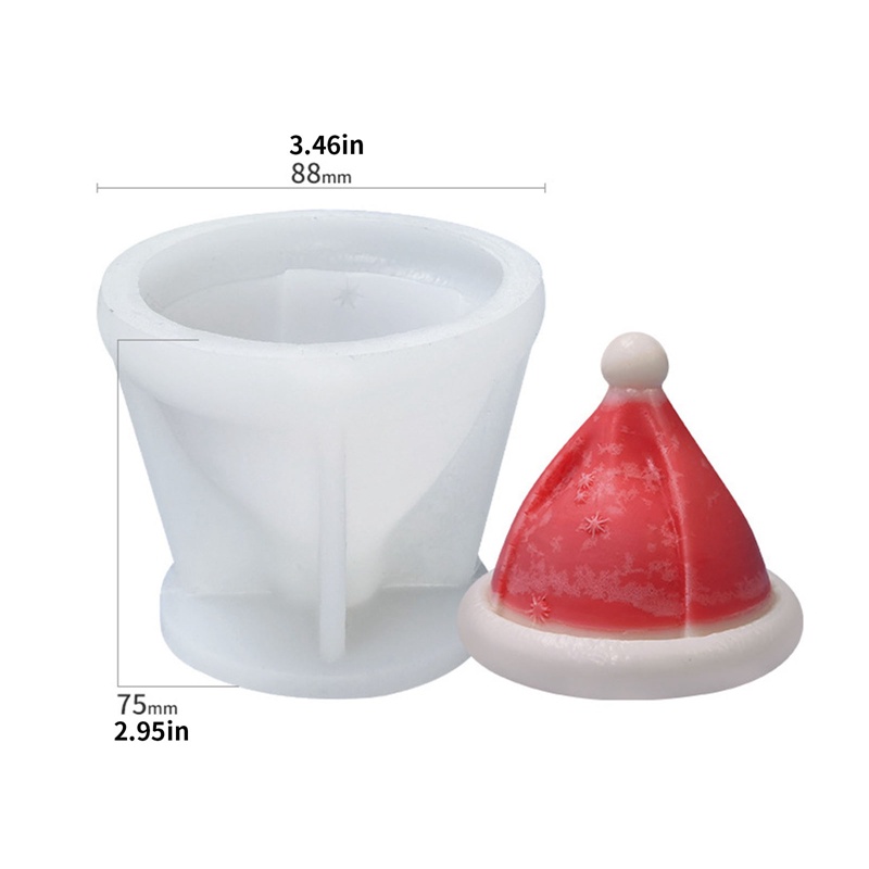 Khuôn Làm Nến Thơm Hình Cây Thông Giáng Sinh 3D Bằng Silicone DIY