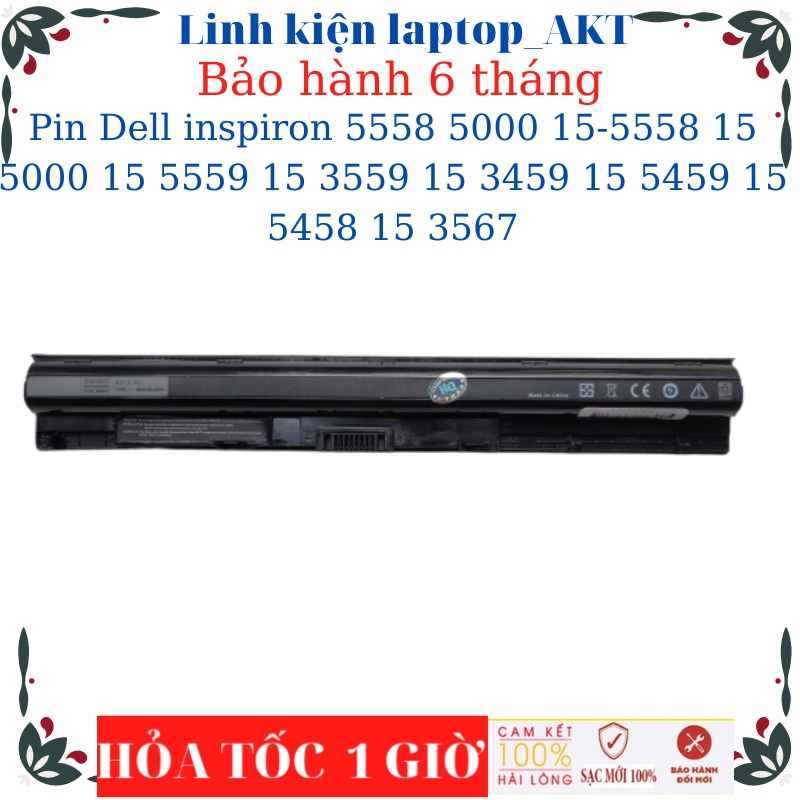 Pin laptop Dell inspiron 5558 5000 15-5558 15 5000 15 5559 15 3559 15 3459 15 5459 15 5458 15 3567 Pin Dell M5Y1K 40Wh