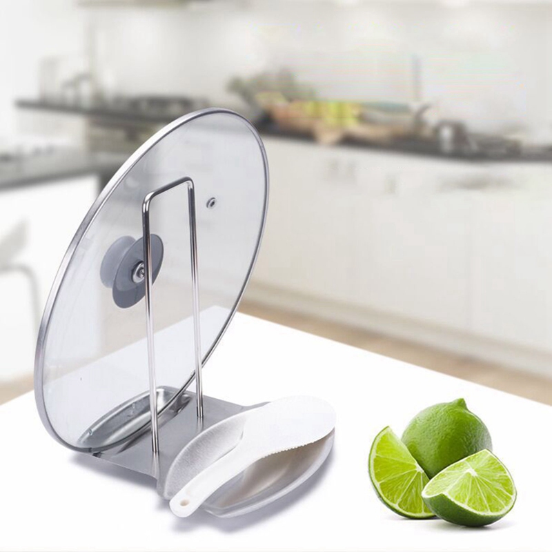 Giá Đỡ Nắp Nồi Bằng Thép Không Gỉ Tiện Dụng Cho Nhà Bếp | BigBuy360 - bigbuy360.vn