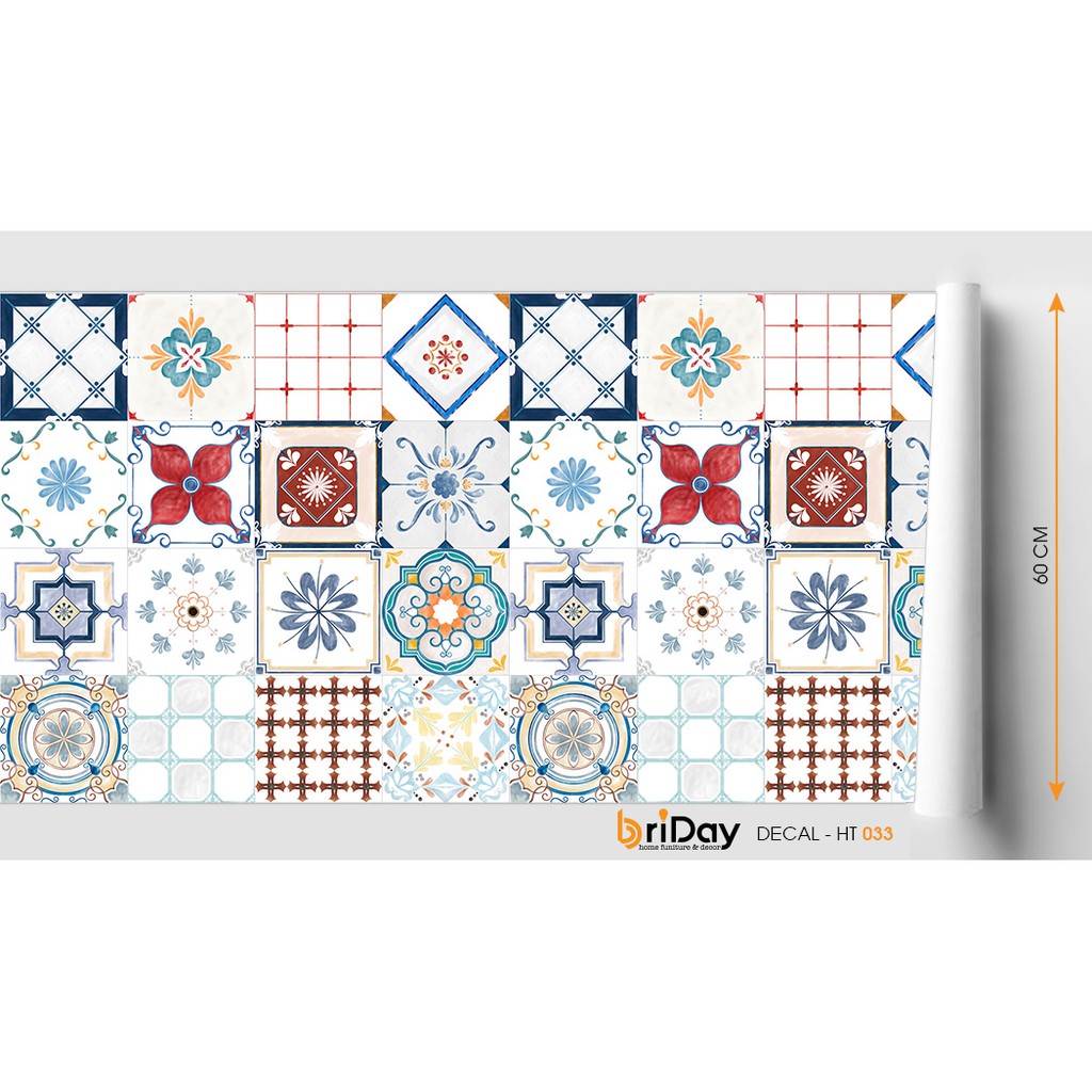 Set 32ô decal Gạch Bông 60x120 cm - bền đẹp - mẫu mới | BigBuy360 - bigbuy360.vn