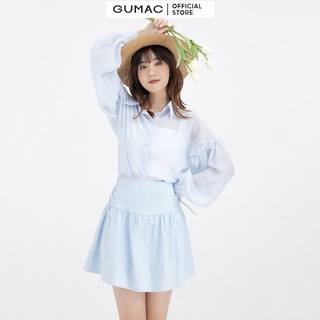 Chân váy xòe đan dây GUMAC VB629