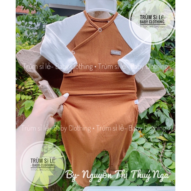 Cookie- Bộ Sơ sinh cài chéo, cài thẳng cao cấp