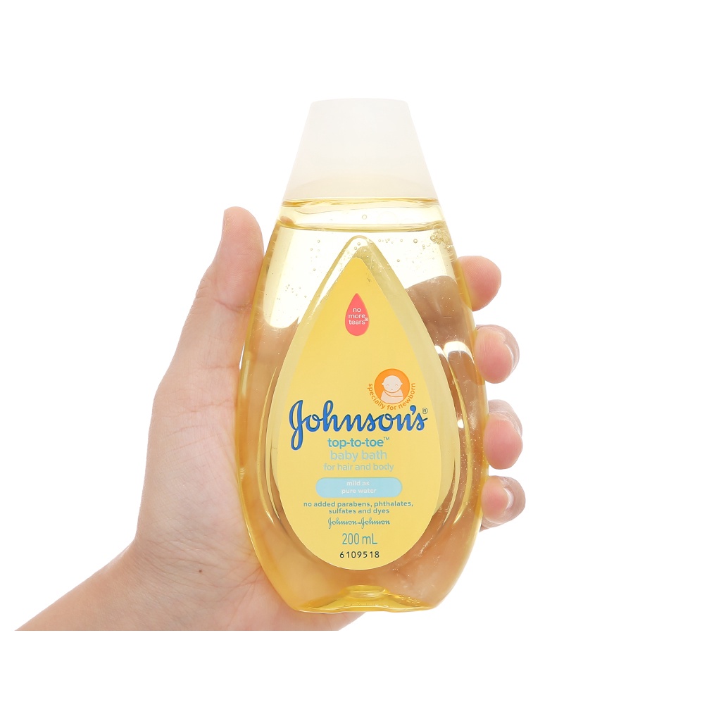 Sữa tắm gội toàn thân Johnson Baby chai 200ml cho bé