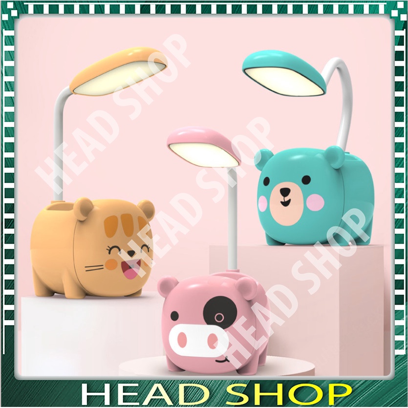 Đèn ngủ kiêm đèn học pin sạc đa năng dễ thương YW909 HEAD SHOP