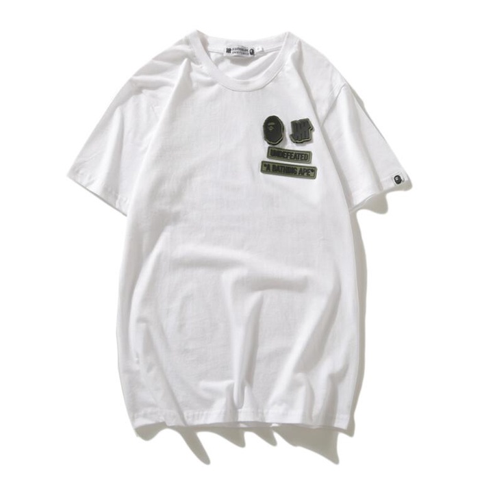 Áo Thun Cotton Tay Ngắn In Họa Tiết Bape Thời Trang Cho Nam Và Nữ