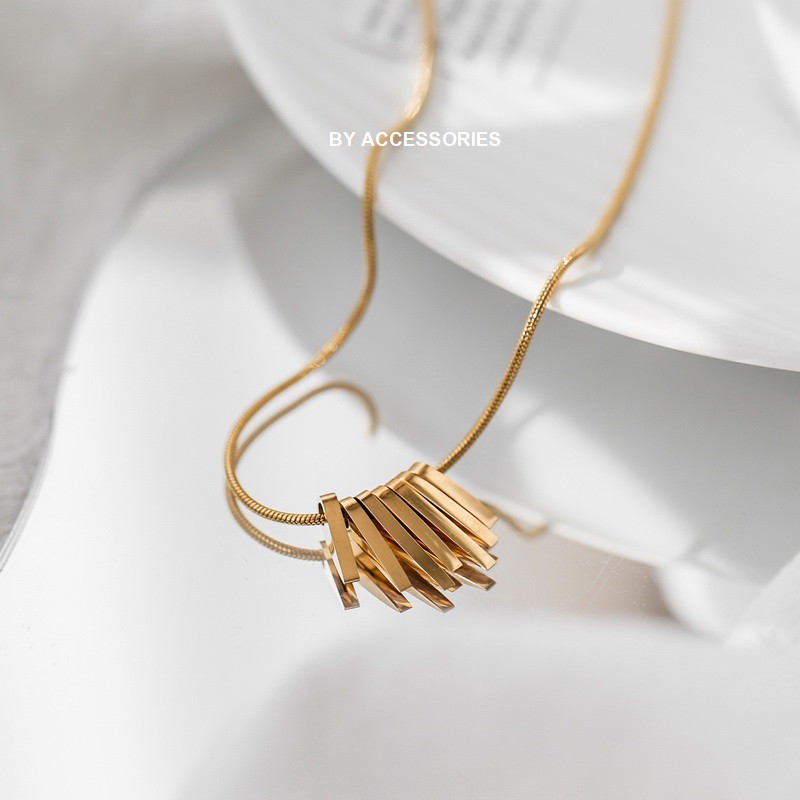 Dây chuyền titan phối thanh rẻ quạt không gỉ