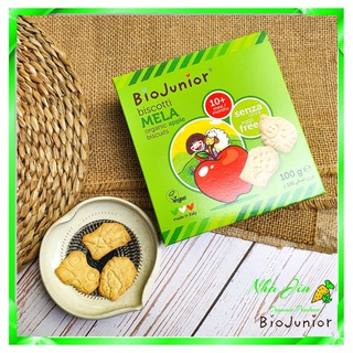 Bánh ăn dặm hữu cơ cho bé vị táo Bio Junior 100g
