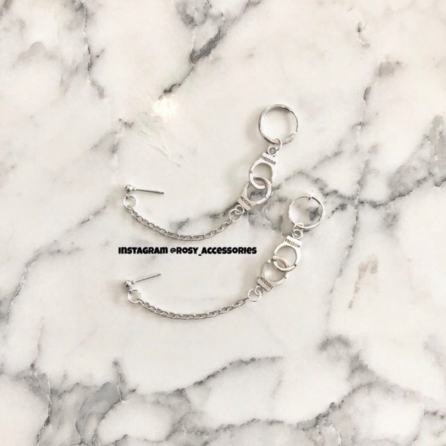 ROSY - KHUYÊN TAI VÀNH XÍCH 3D CÁ TÍNH (ẢNH THẬT SHOP CHỤP!!!)