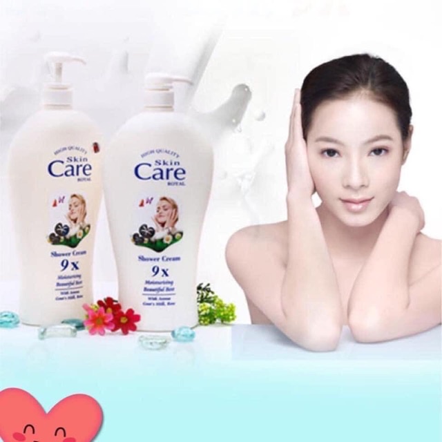 SỮA TẮM DÊ WHITE CARE 9x