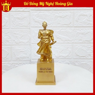 Tượng Đồng Trần Hưng Đạo Cao 19cm Để Bàn Làm Việc