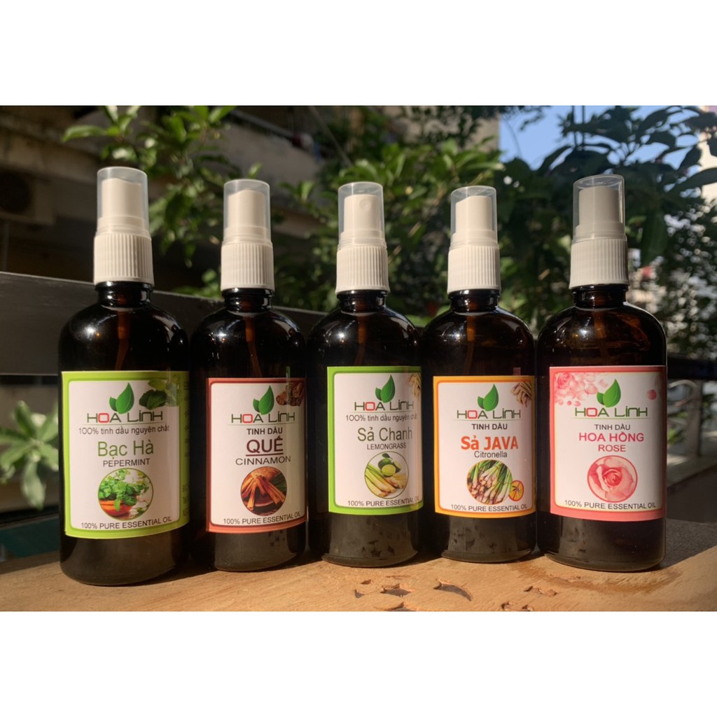 Tinh dầu Quế - Sả Chanh - thư giãn - thơm phòng nguyên chất 100% ( CHAI XỊT 100ml- 50ml)