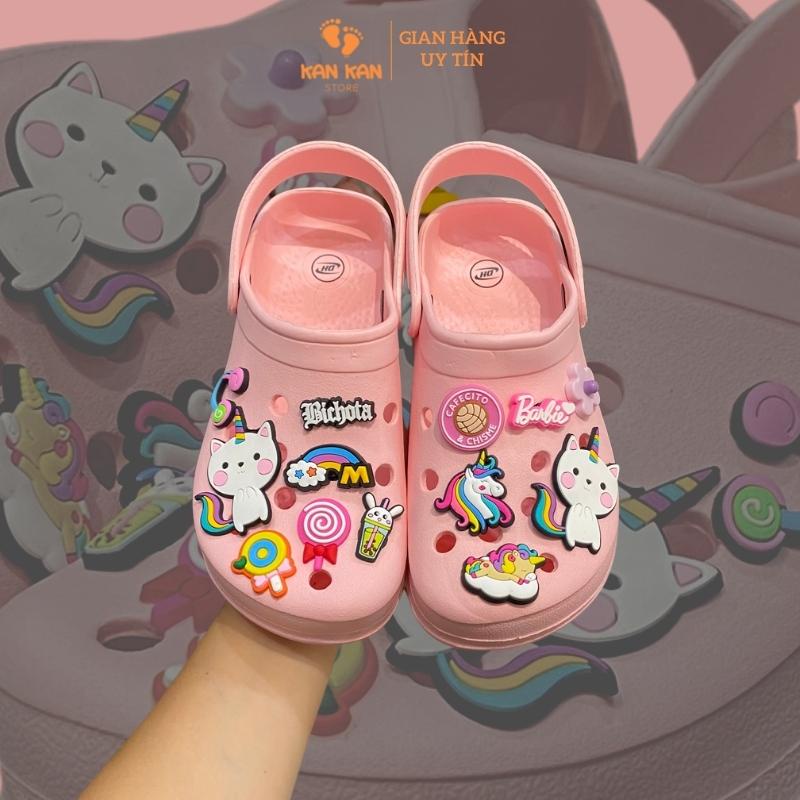 Sục Cho Bé Trai KanKanStore Dép Sục Có Quai Hậu  Cross Trẻ Em Siêu Nhân Người Nhện Caption Pikachu KA074
