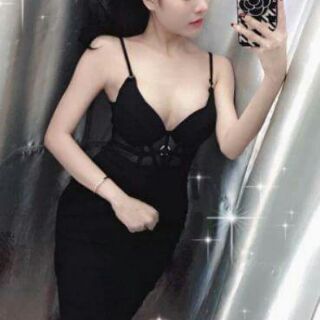 Đầm dây phối lưới sexy