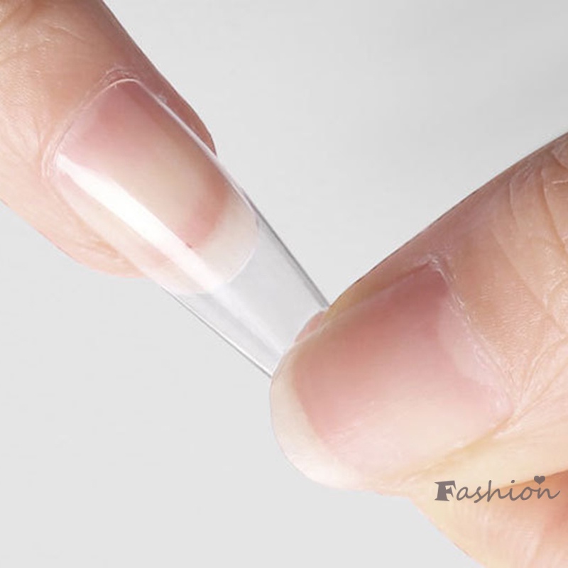 Bộ 100 Móng Tay Giả Trong Suốt Che Phủ Toàn Diện Không Gây Khó Chịu Kèm 100 Móng Tay Giả