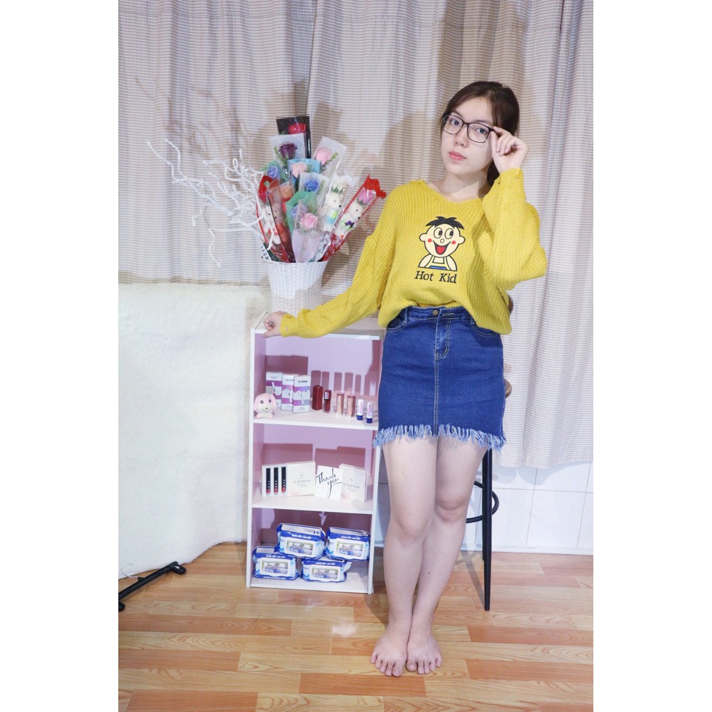 Áo len dày dặn - áo len đi Đà Lạt siêu cute