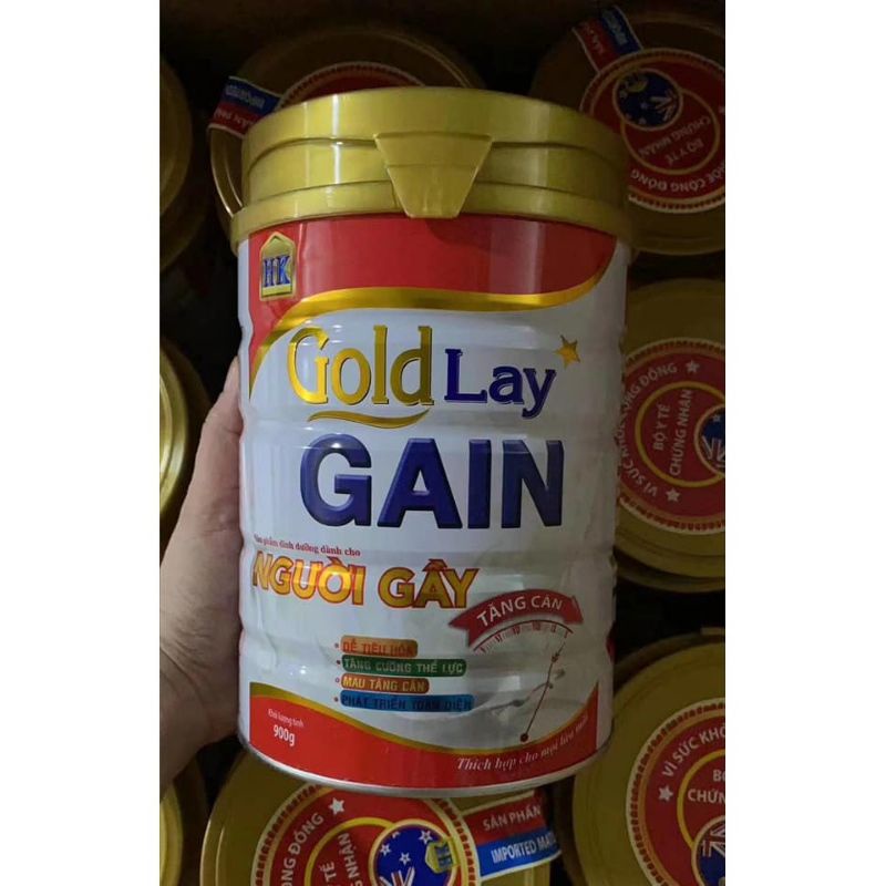 Sữa Người Gầy - Sữa Tăng Cân dành cho ngừời gầy - Sữa TĂNG CÂN Goldlay 900g