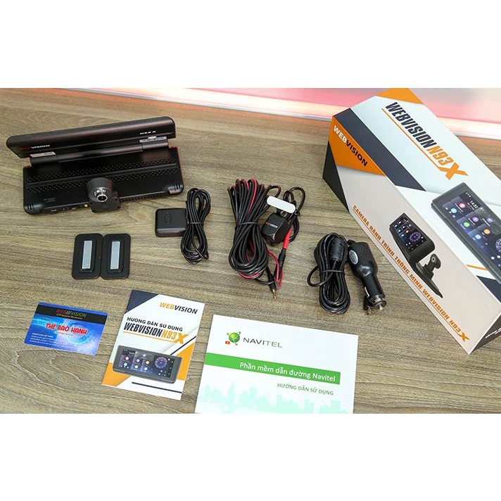 CAMERA HÀNH TRÌNH WEBVISION N93X AI- MÀN HÌNH ANDROID ĐA NĂNG