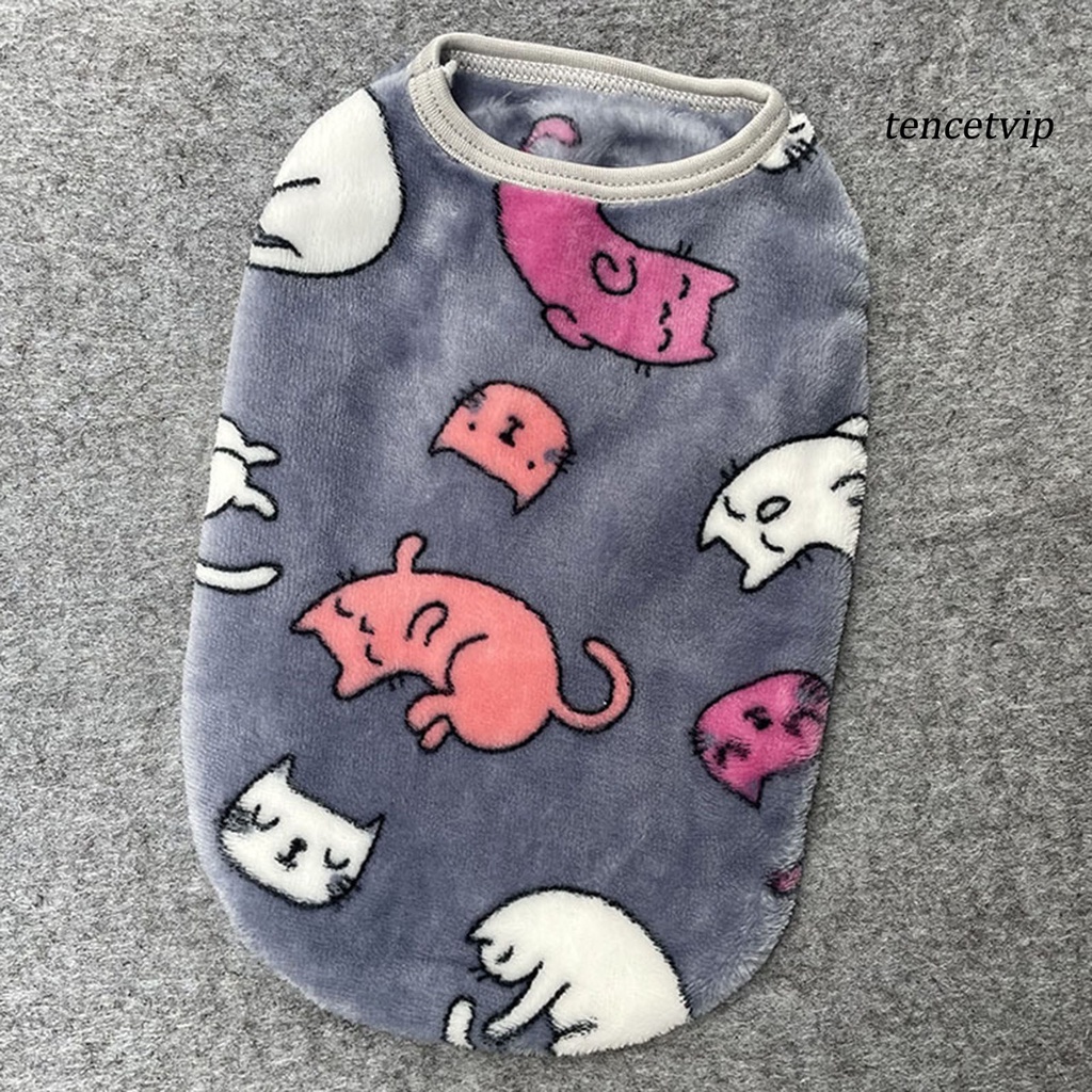Áo nỉ giữ ấm họa tiết hoạt hình thời trang thu đông cho thú cưng