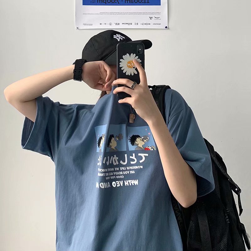 Áo thun tay ngắn form rộng thoải mái có size từ S-5XL