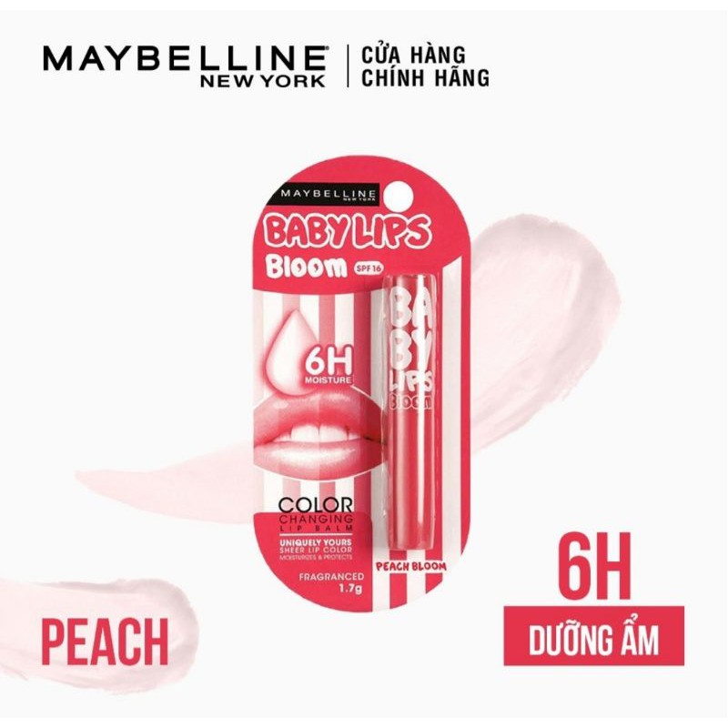 Son dưỡng môi Baby Lips Bloom Maybelline New York chống nắng SPF 16 (có màu) 1.7g