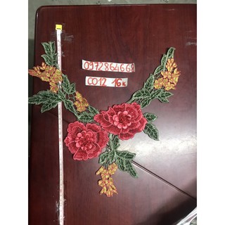 Cổ thêu hoa nổi mã CO12