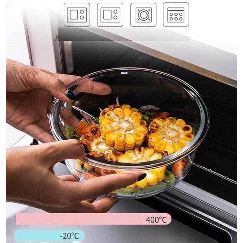 Hộp thủy tinh Chịu Nhiệt tròn Dung tích 620ml