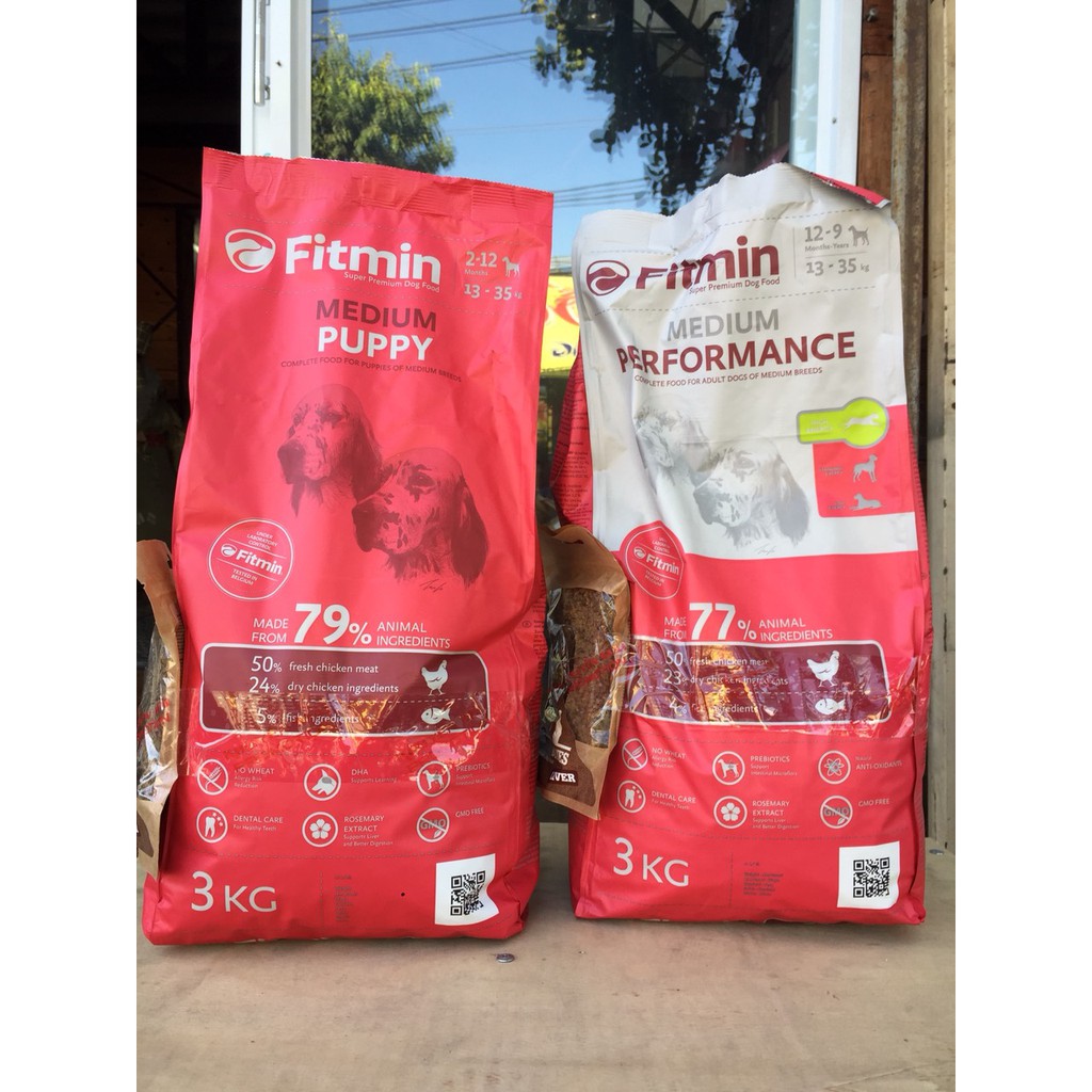 Thức Ăn Chó Trưởng Thành Có Kích Thước Trung Bình 3KG - Fitmin Dog Medium Performance