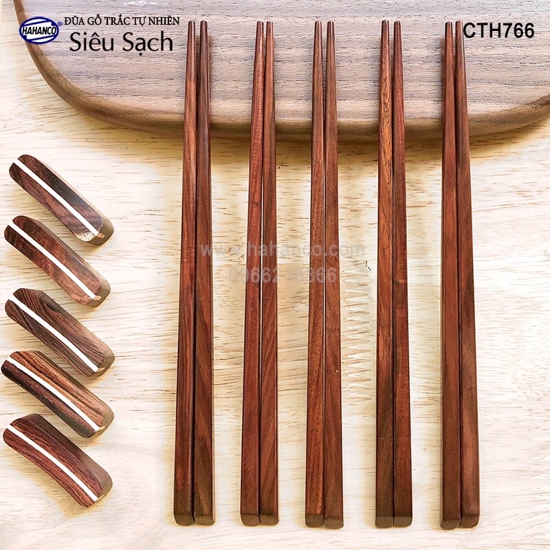 Đũa Trắc dành cho bé (1 đôi) - Đũa tập gắp, làm quen đôi đũa - CTH766 - HAHANCO