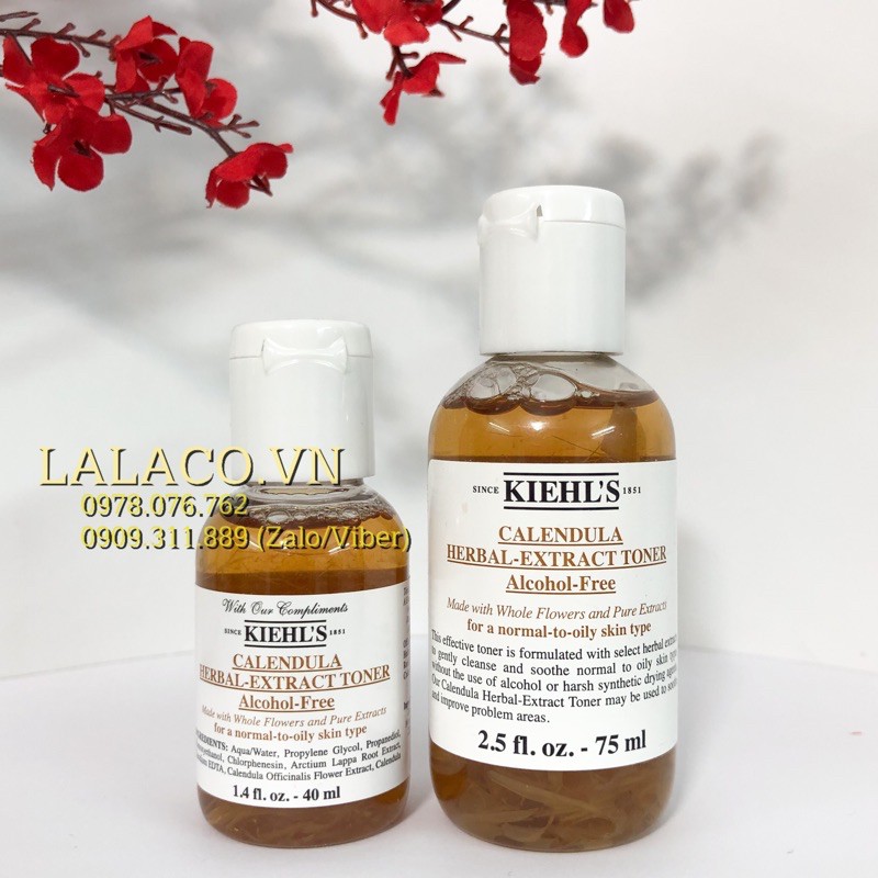 Toner hoa cúc Kiehl's Calendula Herbal Extract Alcohol-Free Toner