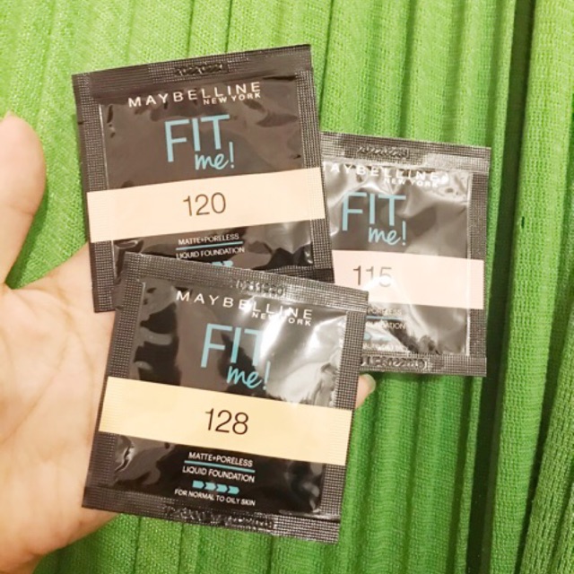 Sample - kem nền mịn lì lâu trôi màu tự nhiên Fit me Maybelline New York