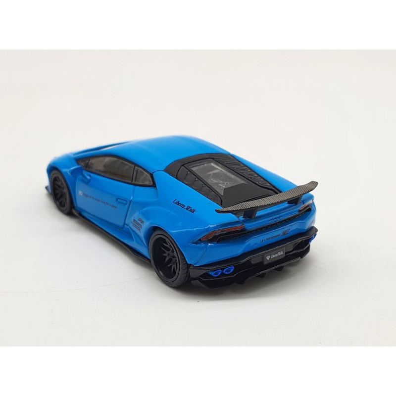 Xe Mô Hình LB* Works Lamborghini Huracán - Light Blue LHD 1:64 Mini GT (Xanh)