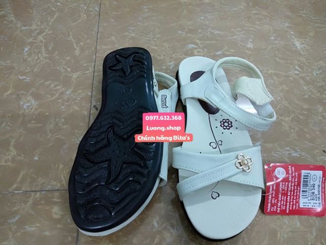 Sandal bitas bé gái SOB240 Trắng