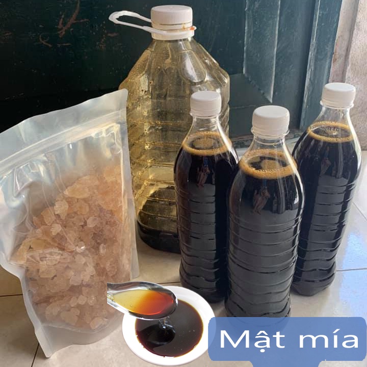 500ml Mật mía Làng Găng Nghệ An nguyên chất đặc màu cánh gián dùng nấu ăn hay nguyên liệu làm bánh, nấu chè