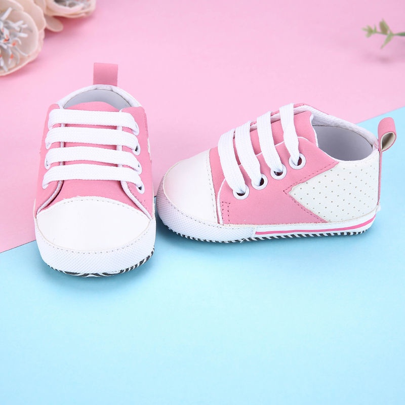 ♛Giày Đế Mềm Chống Trượt Thời Trang Xuân Thu Cho Bé Gái Sơ Sinh Từ 0-1-12 Tháng Tuổi