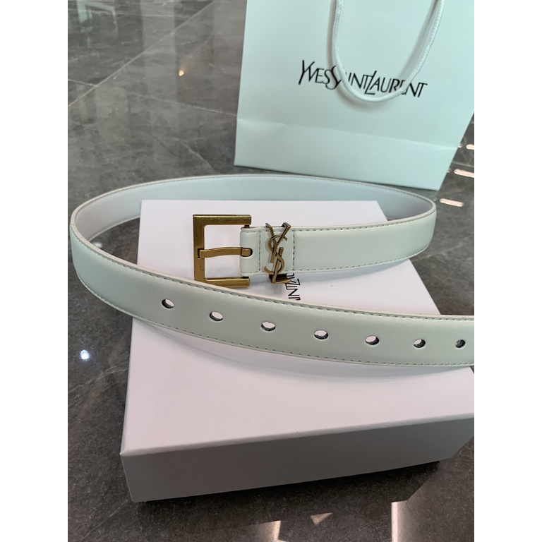 Hàng Có Sẵn! Ysl! Thắt Lưng Da Bò Chất Lượng Cao Thời Trang Cho Nam Nữ