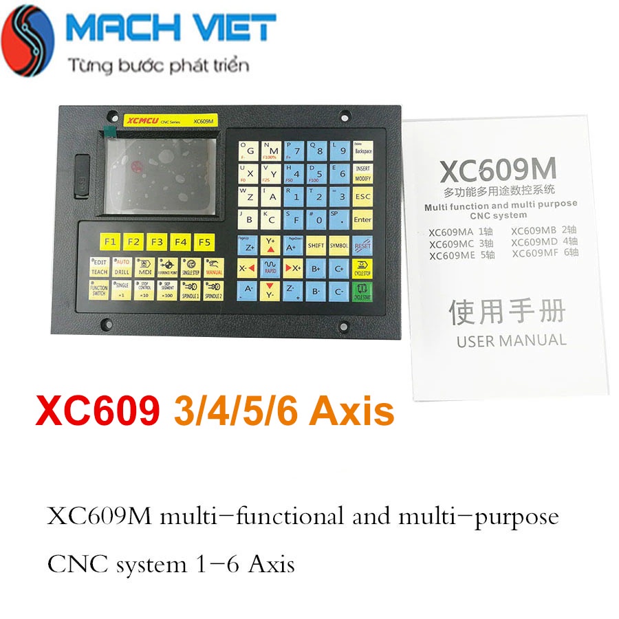 Bộ điều khiển máy CNC XCMCU XC609 hỗ trợ kĩ thuật trọn đời