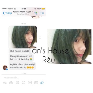 (Xanh rêu) Thuốc nhuộm tóc