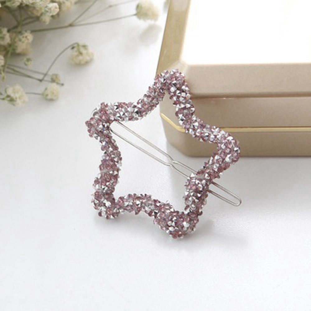 Kẹp tóc đính đá lấp lánh xinh xắn dành cho nữ