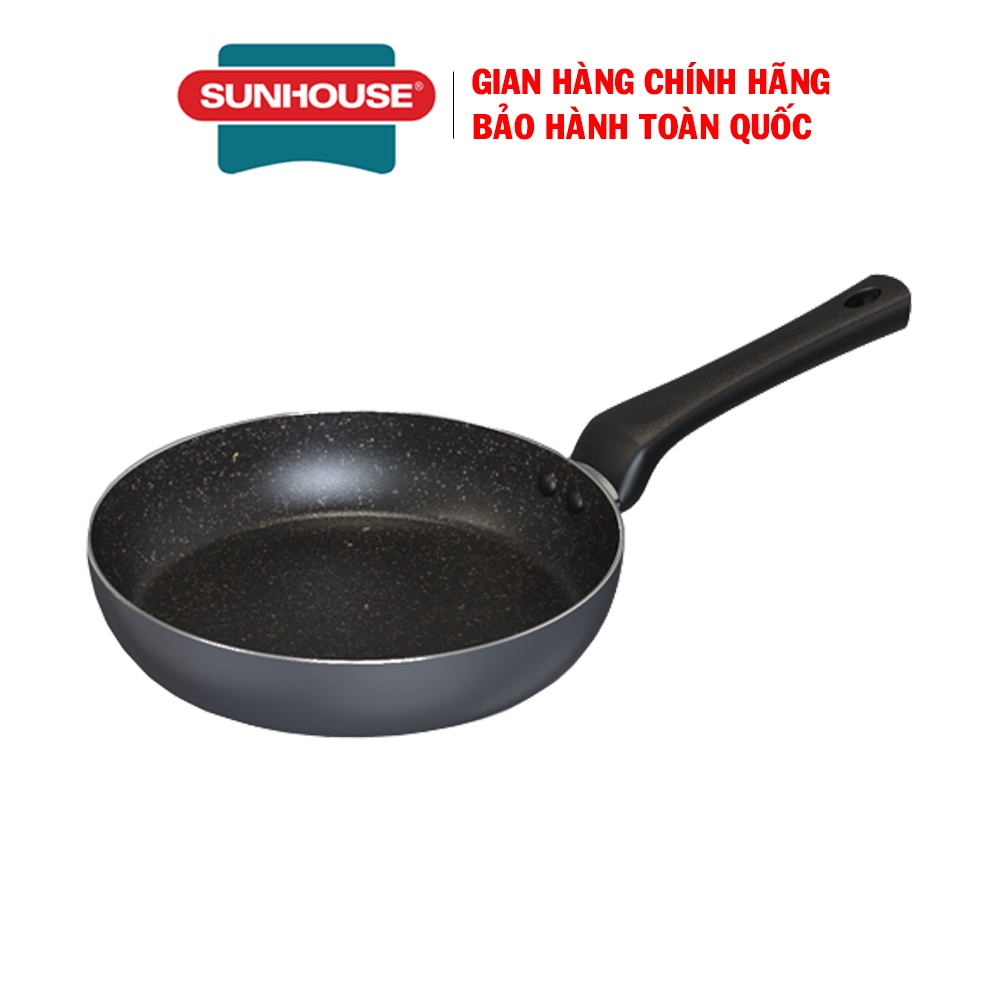 Chảo chống dính Sunhouse CT20/CT24/CT28 PLUS, Đường kính 20/24/28cm, Dùng được bếp gas và bếp hồng ngoại