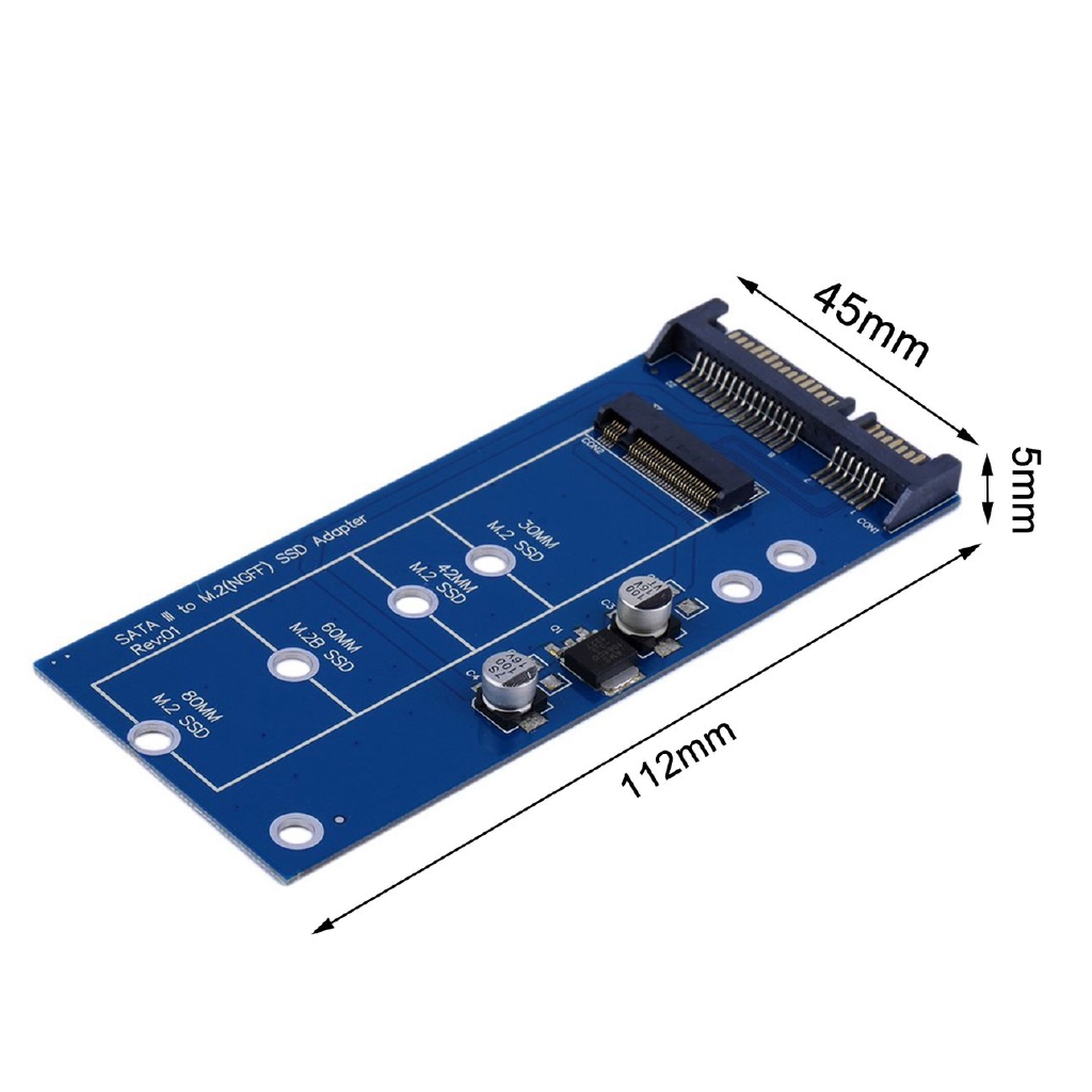 E M2 NGFF SSD SATA3 SSDs To SATA Expansion Card Adapter SATA To NGFF Converter