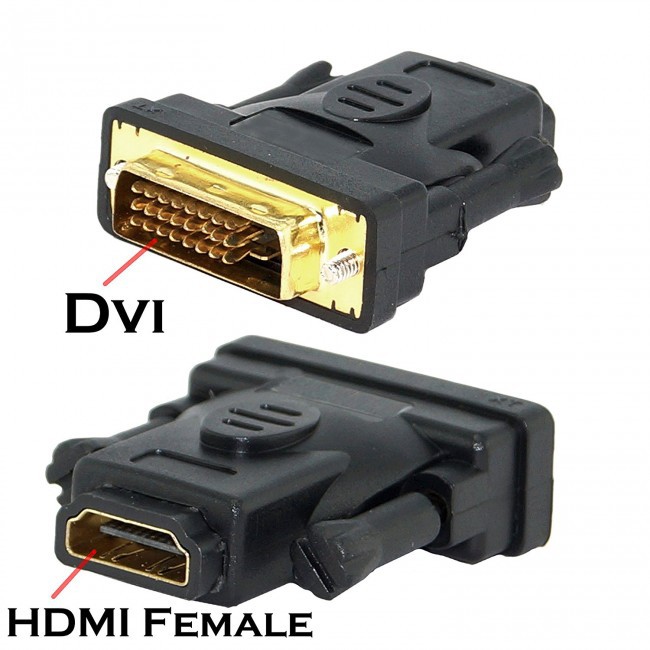 [Mã 2404EL10K giảm 10K đơn 20K] Bộ chuyển DVI to HDMI (24+1) (24+5)