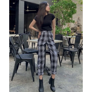 Quần dài baggy caro